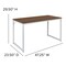 Merrick Lane Berlin 47 Inch Computer Desk with Open Metal Frame
